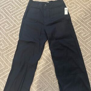 Anthropologie Maeve Navy Blue linen blend  Trousers